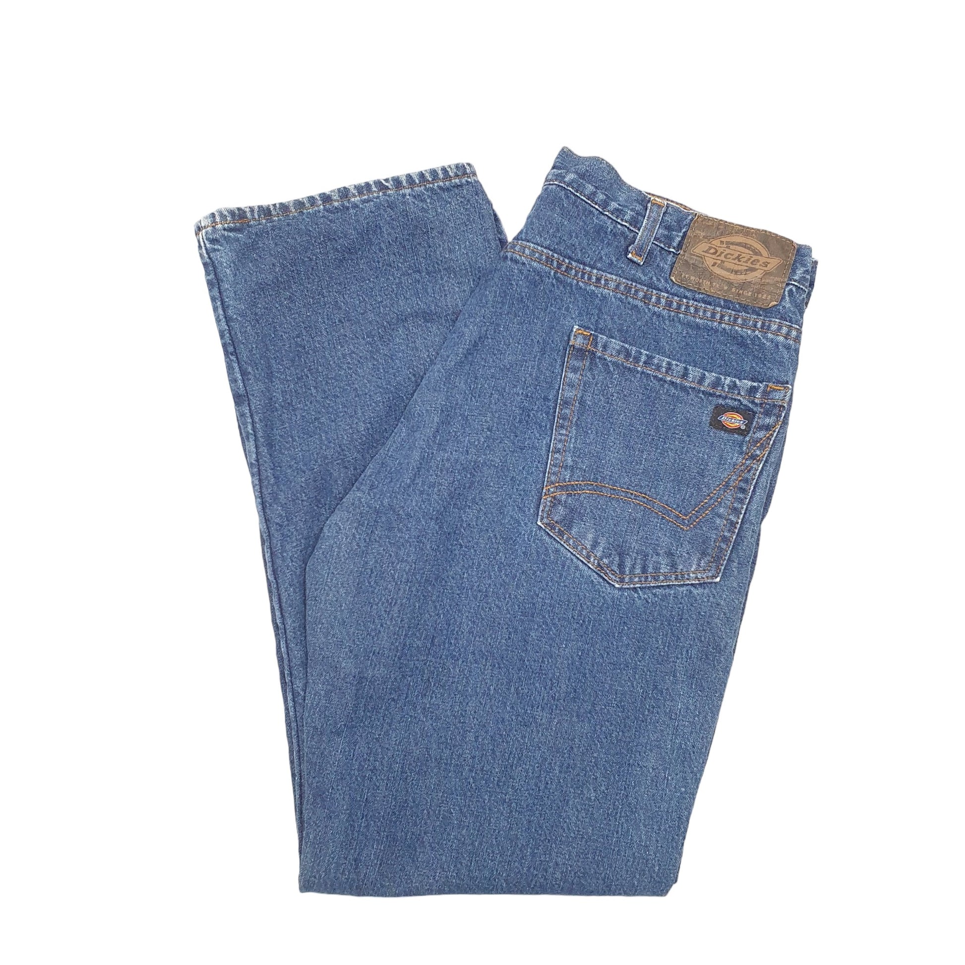 Mens Blue Dickies Insulated Winter Lined Thermal Casual JeansW34 L30