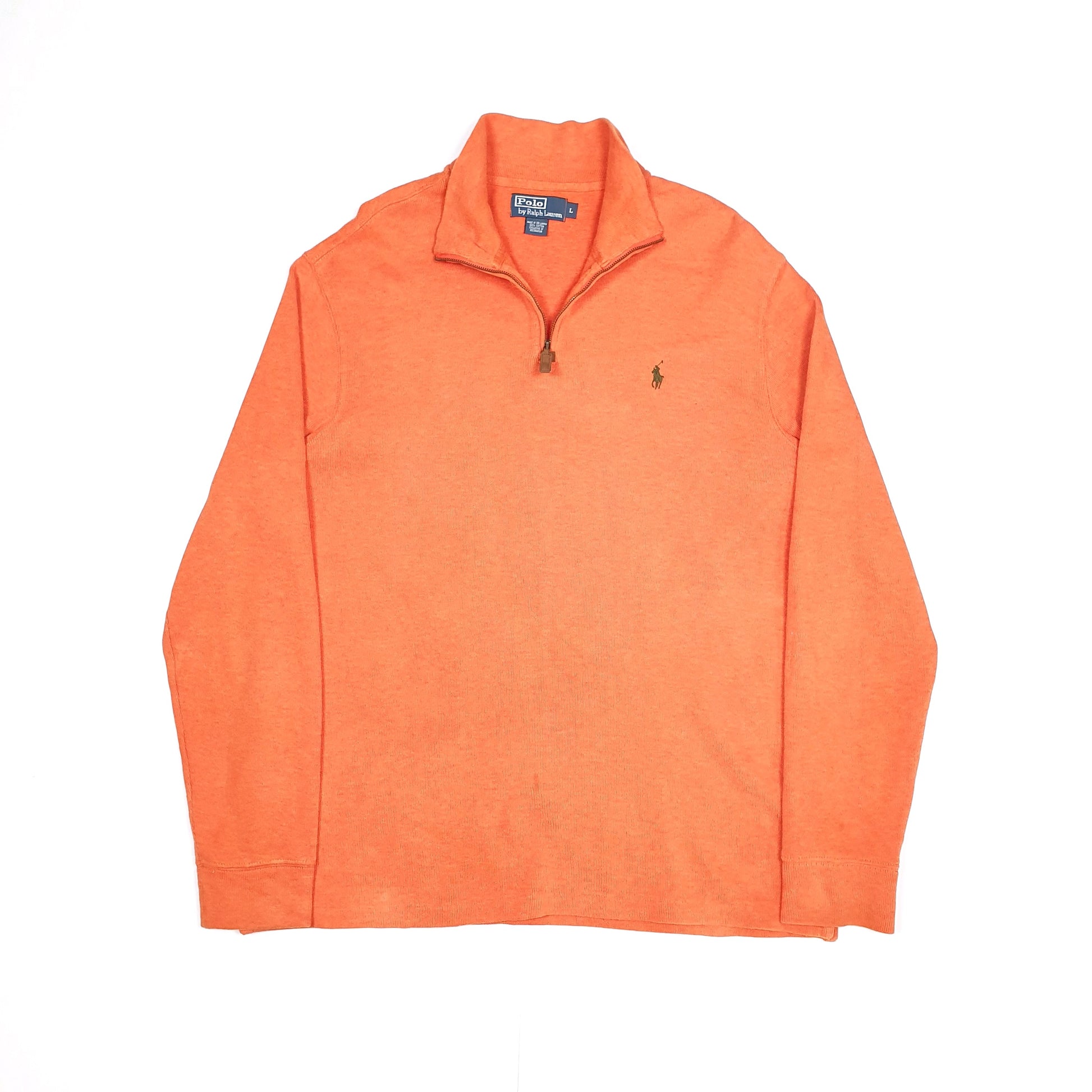 Orange Polo Ralph Lauren Quarter Zip Jumper