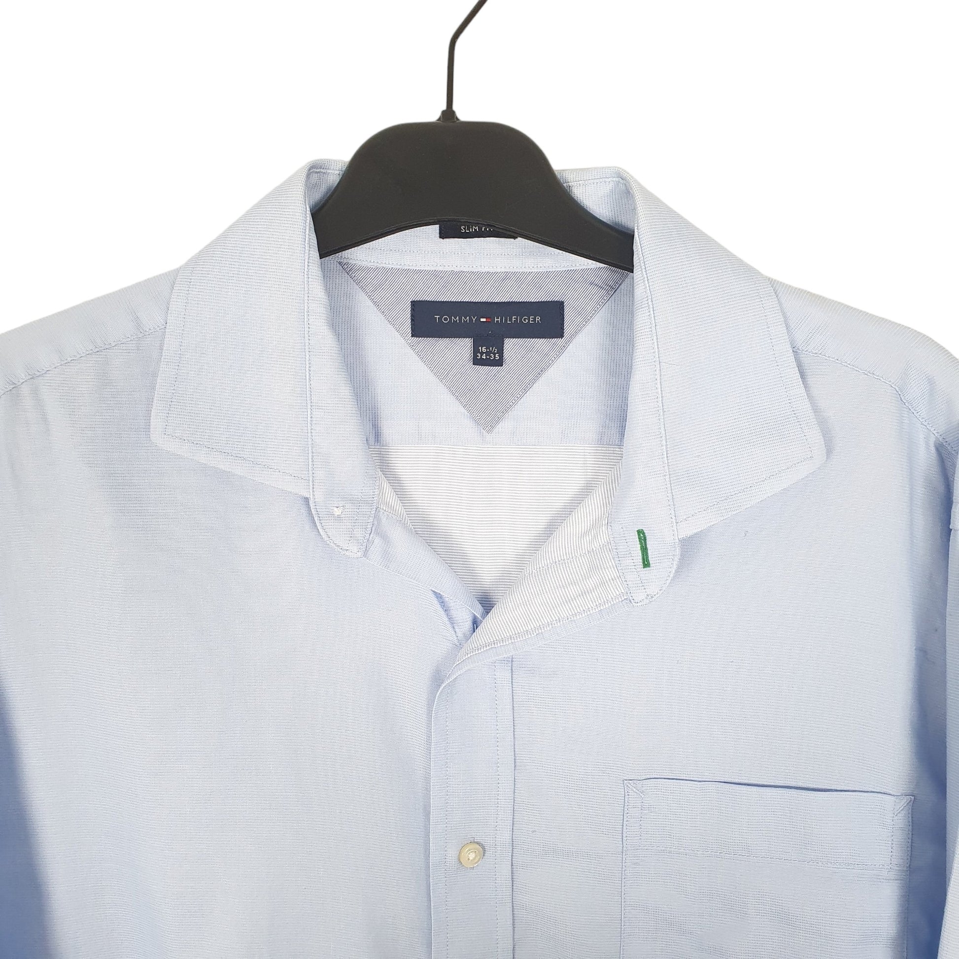 Tommy Hilfiger Long Sleeve Slim Fit Shirt Blue