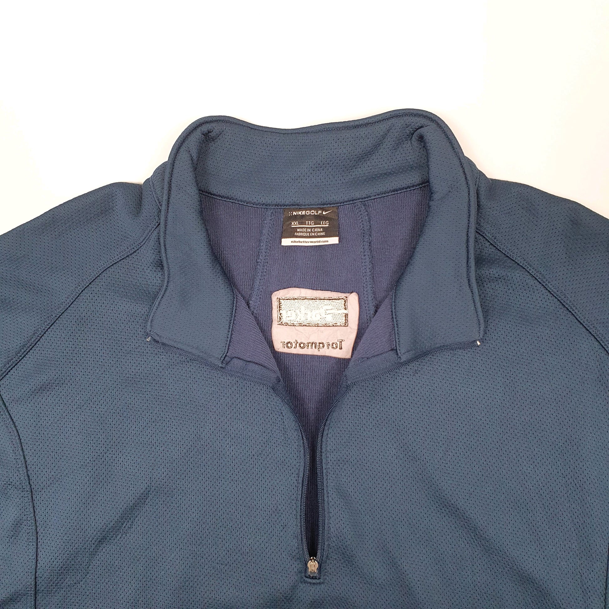 Mens Blue Nike Golf Quarter Zip Jumper