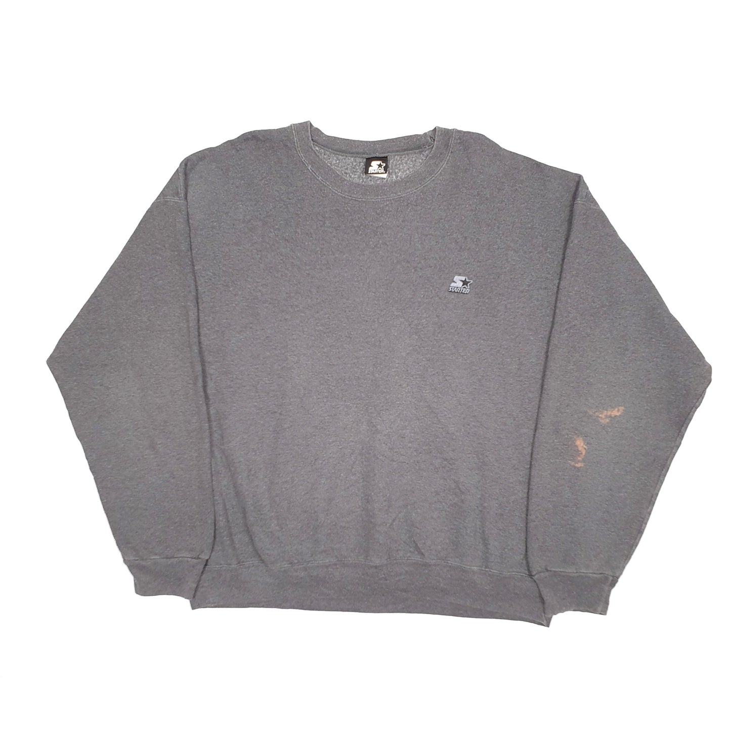 Mens Grey Starter  Crewneck Jumper