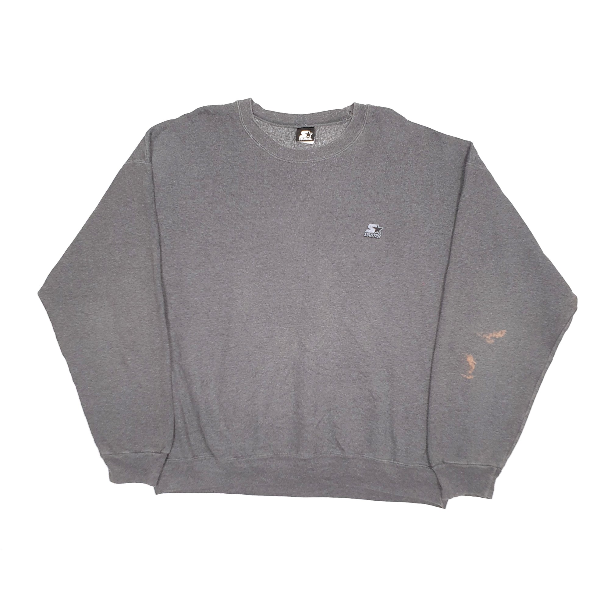 Mens Grey Starter  Crewneck Jumper