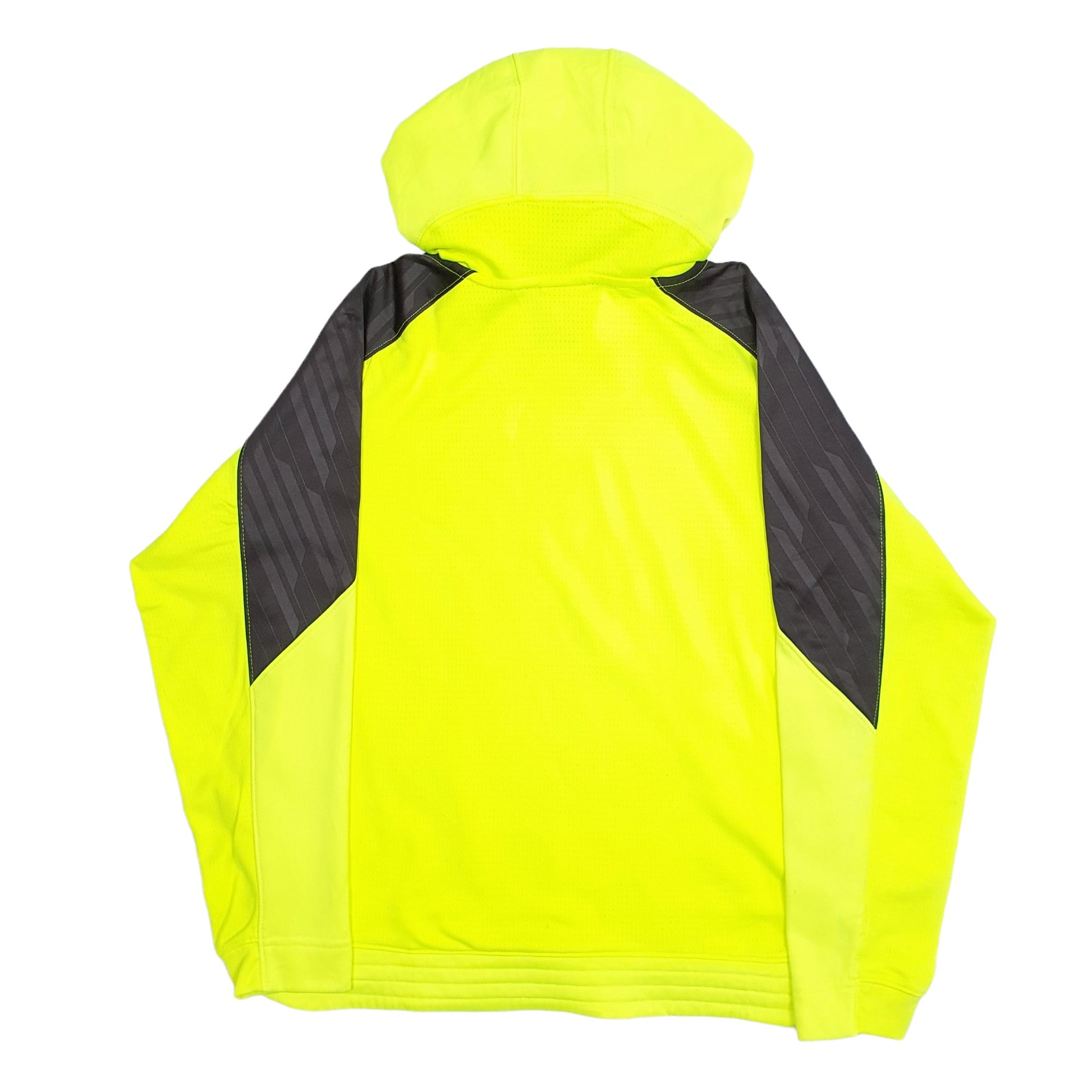 Womens Yellow Nike Elite Running Spellout Hi Vis Hoodie Jumper
