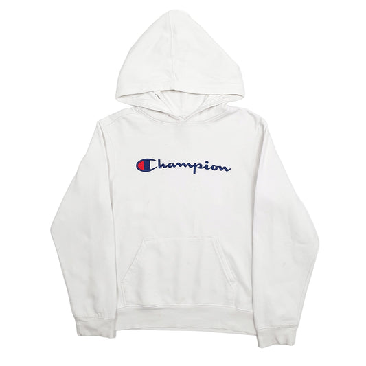 Womens White Champion  Hoodie Jumper