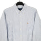 Ralph Lauren Long Sleeve Regular Fit Pinstripe Shirt Blue