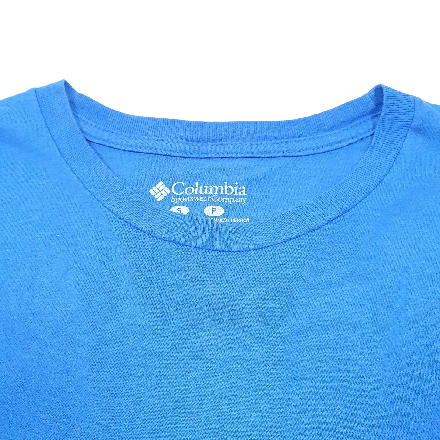 Mens Blue Columbia Sportswear Performance Fishing Gear PFG Short Sleeve T Shirt