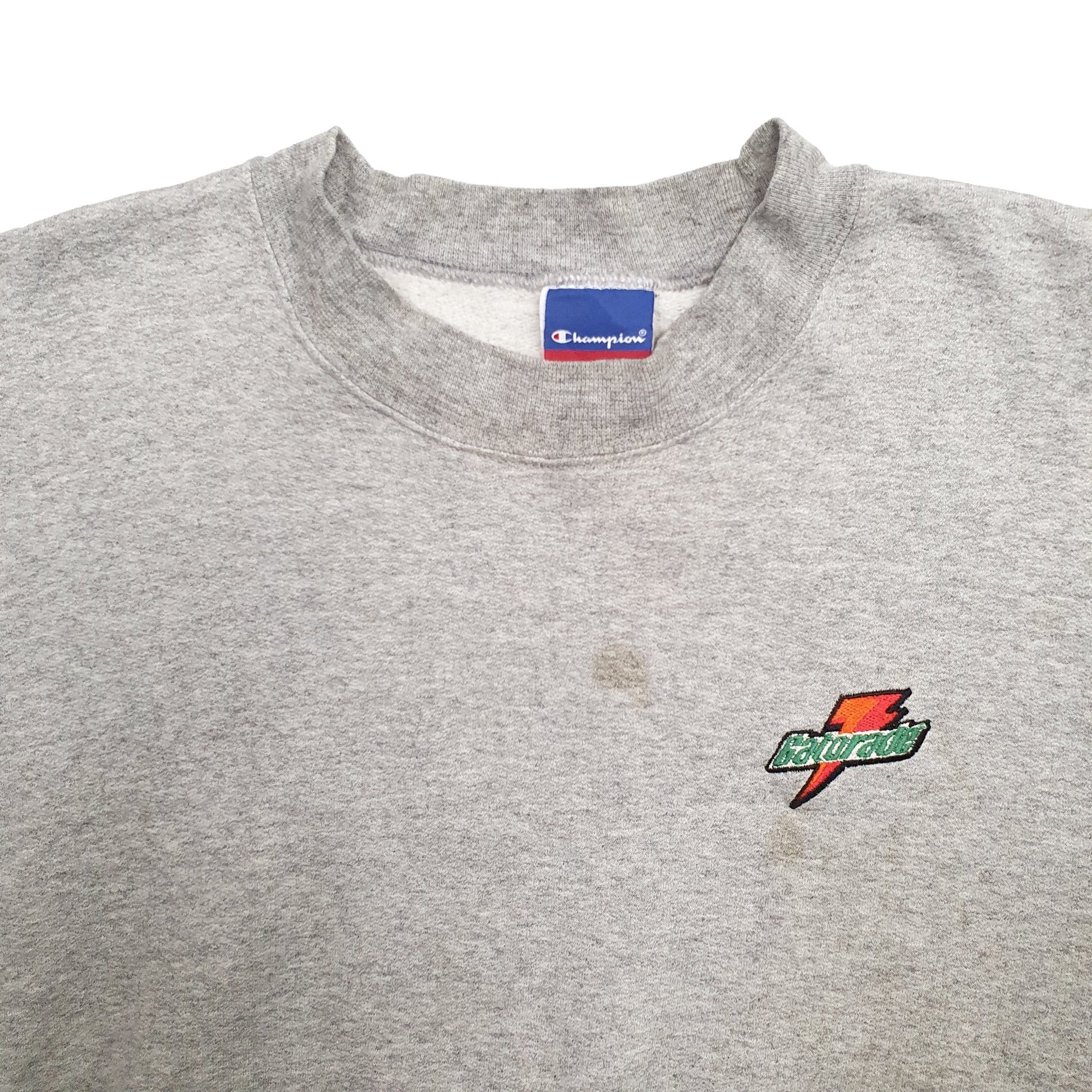 Mens Grey Champion Gatorade Crewneck Jumper