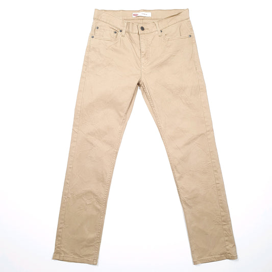 Levis 511 Slim Fit Chinos Jeans W30 L30 Beige