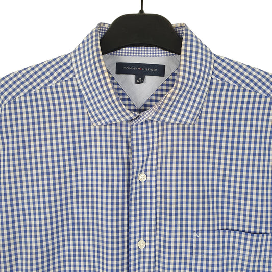 Tommy Hilfiger Long Sleeve Regular Fit Check Shirt Blue