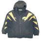 Mens Black Apex One Iowa Hawkeyes USA College Football Padded Jacket Coat