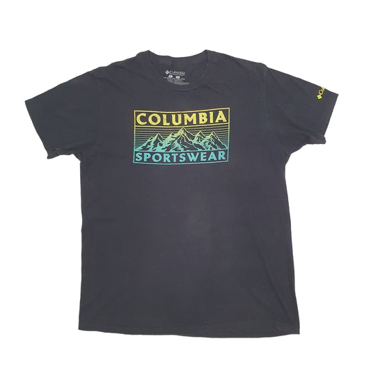 Mens Black Columbia Sportswear  Short Sleeve T Shirt
