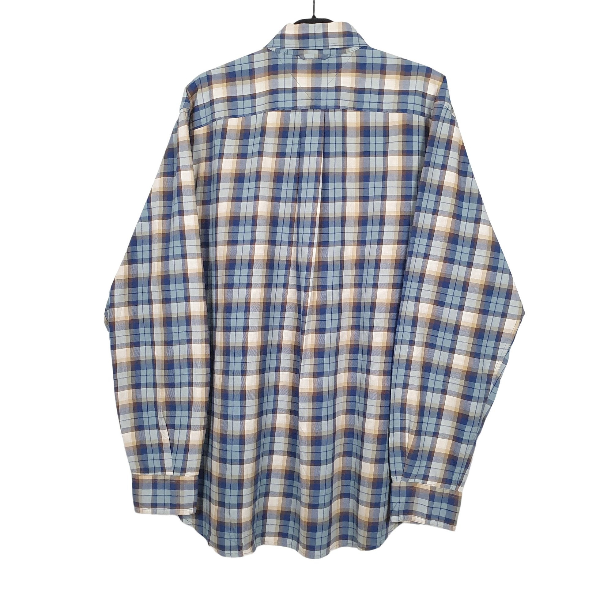 Tommy Hilfiger Long Sleeve Regular Fit Check Shirt Blue
