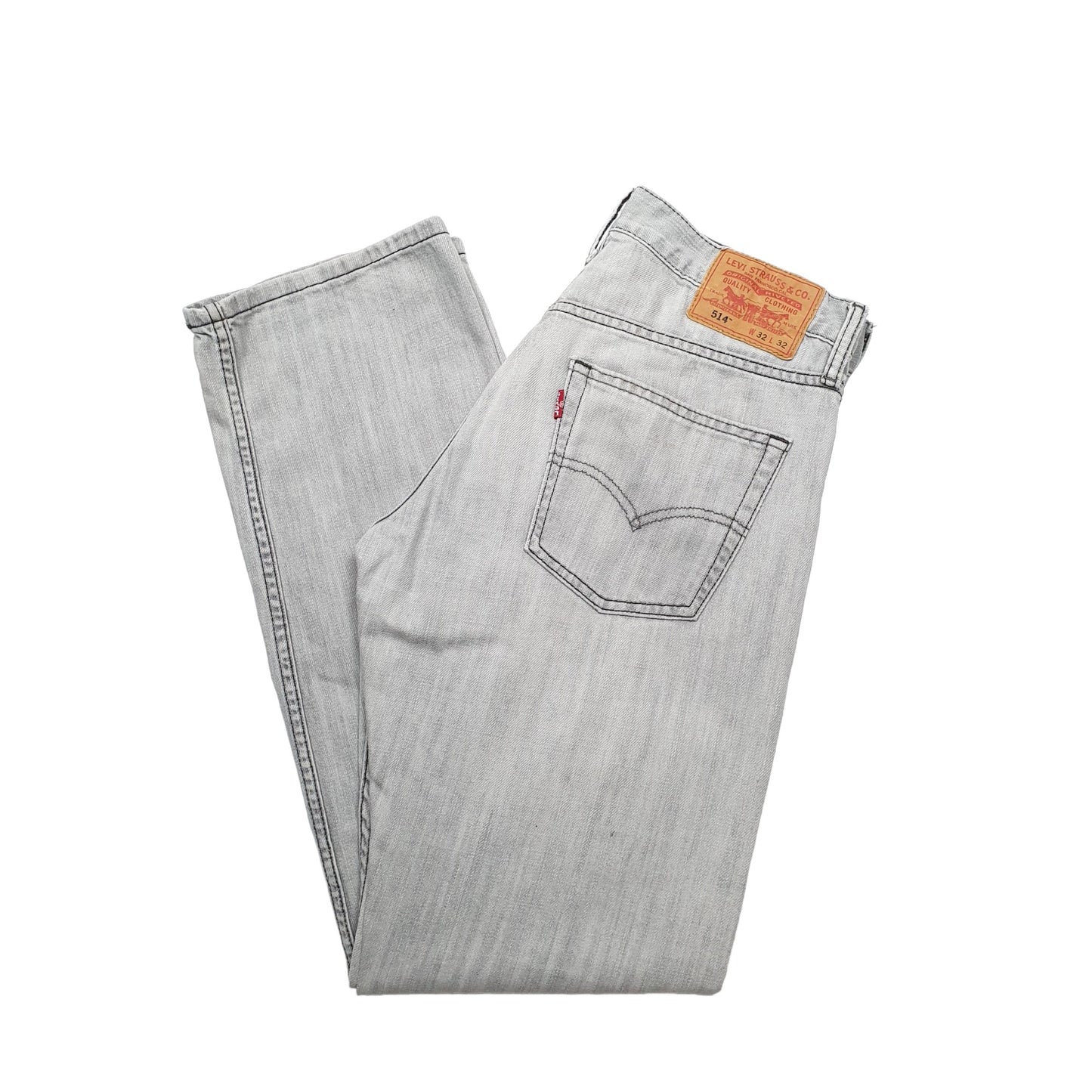 Levis 514 Straight Fit Jeans W32 L32 Grey