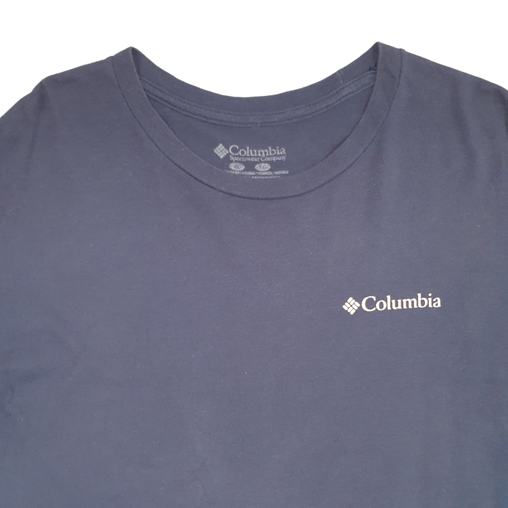 Mens Blue Columbia Sportswear  Short Sleeve T Shirt