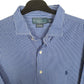 Ralph Lauren Dress Long Sleeve Custom Fit Striped Shirt Blue