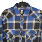 Route 66 Flannel Shacket Long Sleeve Regular Fit Check Shirt Blue