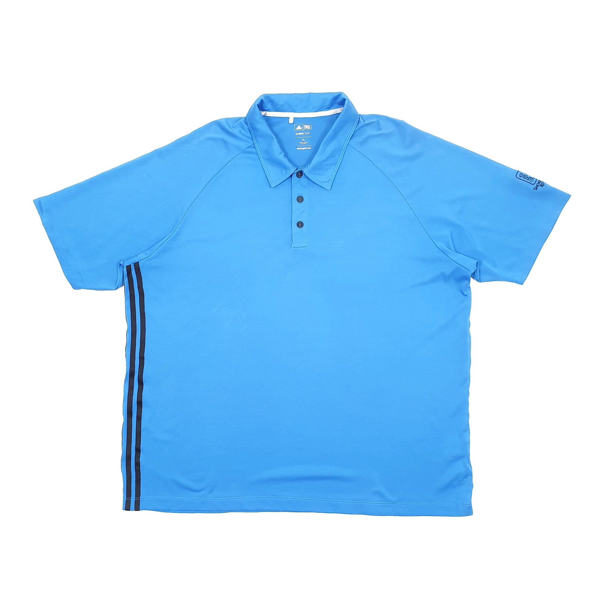 Adidas Golf Climacool Short Sleeve Polyester Polo Shirt Blue