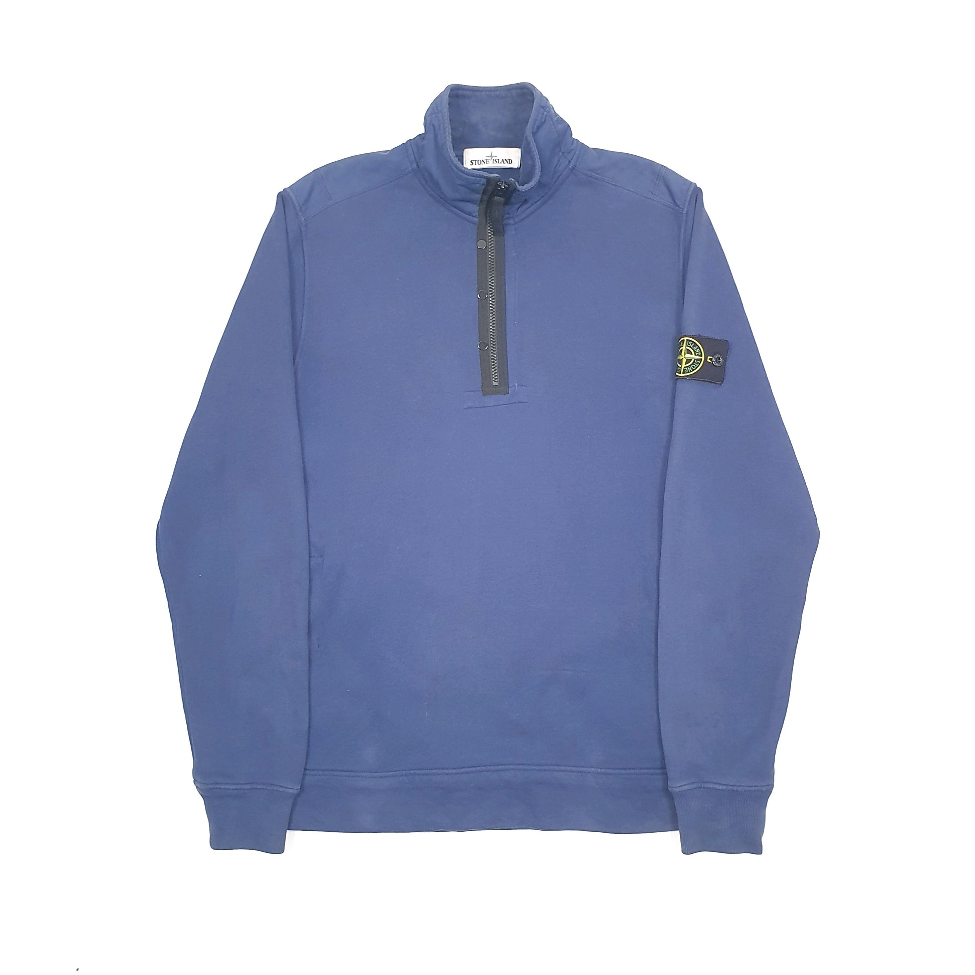 Stone Island Quarter Zip L Blue