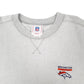 Mens Grey NFL Denver Broncos Football Crewneck Jumper