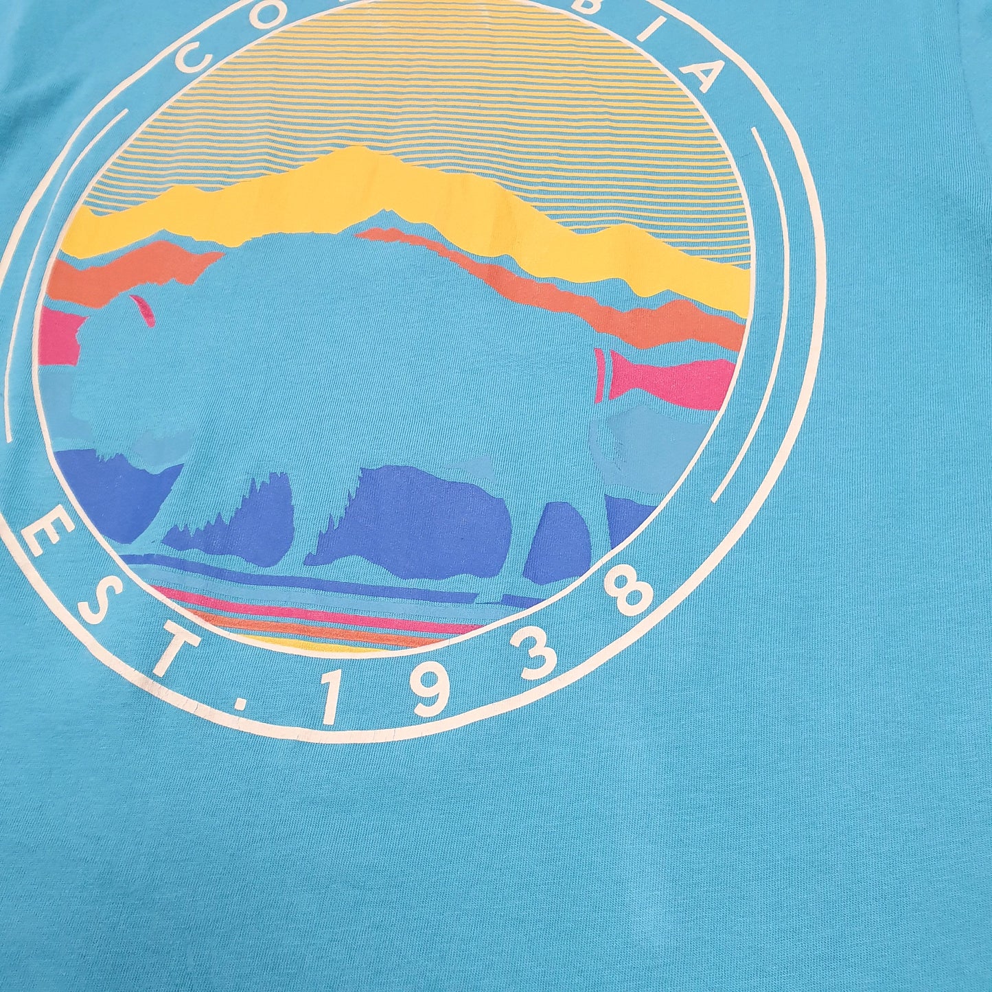 Mens Green Columbia Sportswear Heritage Est 1938 Short Sleeve T Shirt