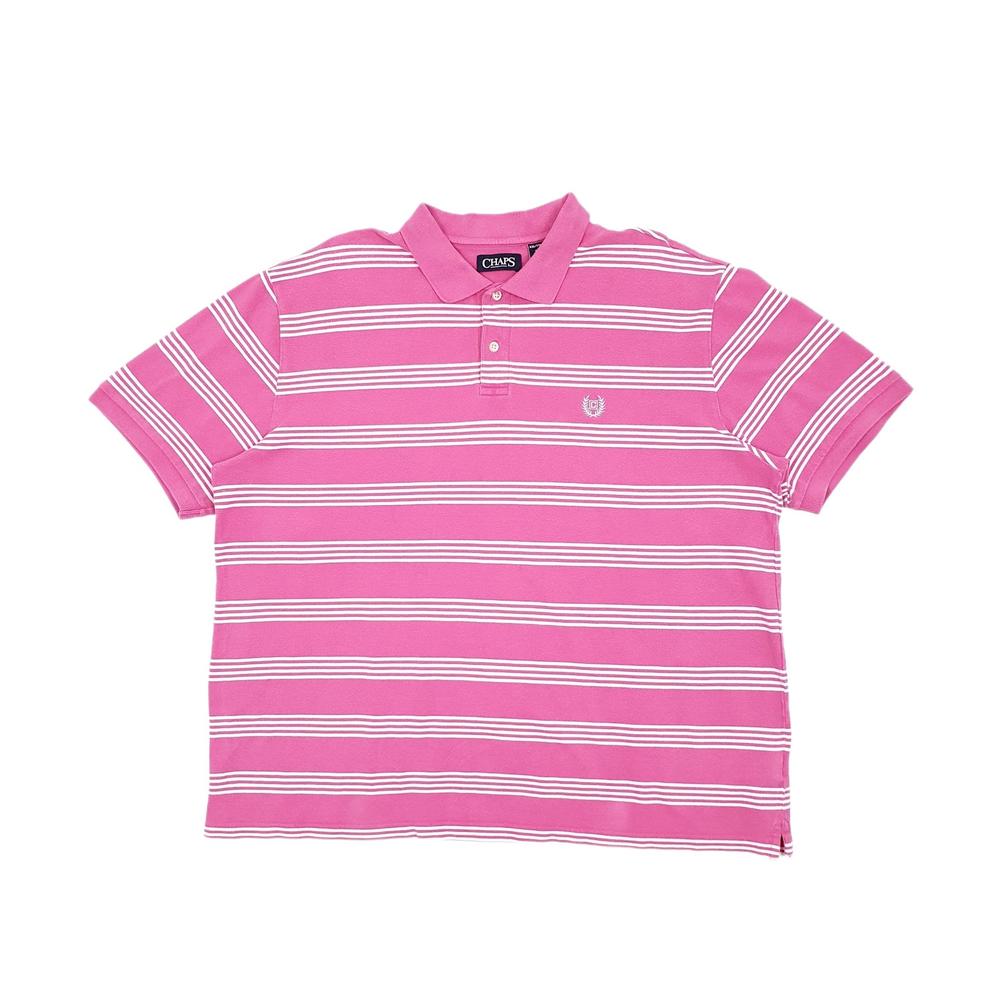 Chaps Short Sleeve Polo Shirt Pink