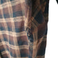 Woolo The West Long Sleeve Regular Fit Check Flannel Shirt Shacket Brown