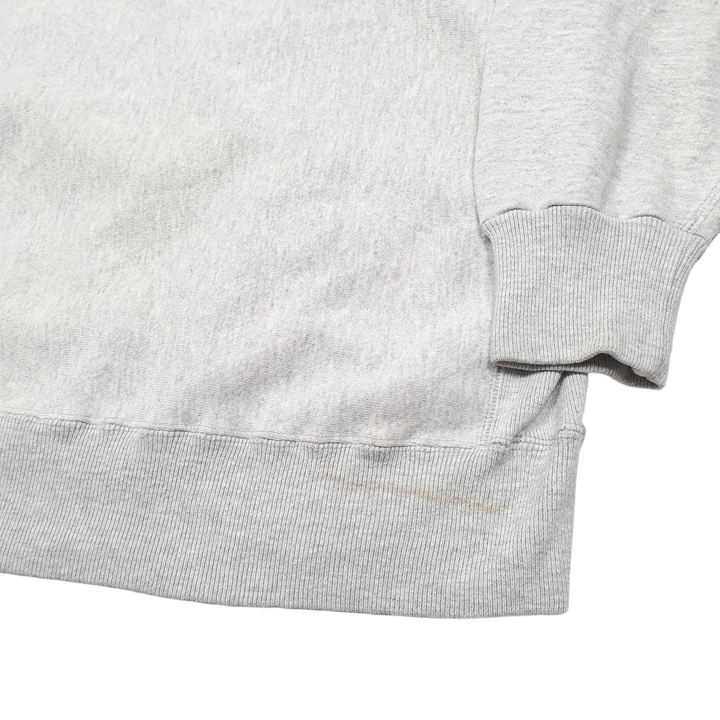 Mens Grey Kellsport Reverse Weave Made In USA Black Dog Vinyard Crewneck Jumper