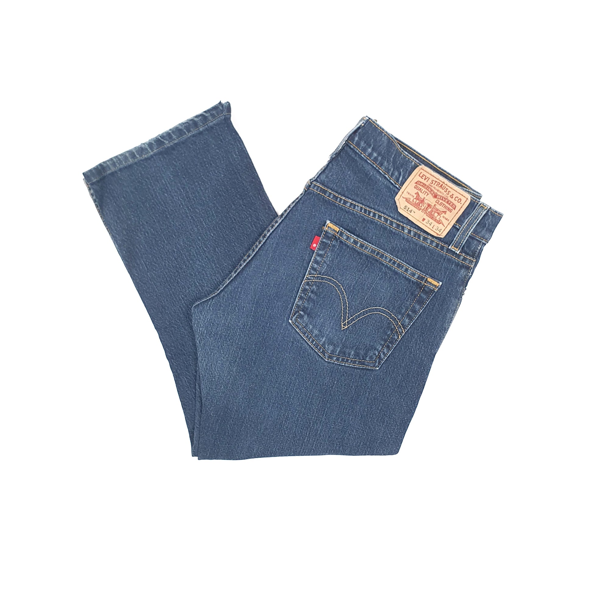 Levis 514 Straight Fit Jeans W34 L25 Blue