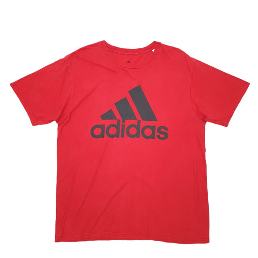 Adidas Short Sleeve T Shirt Red