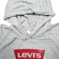 Womens Grey Levis Spellout Hoodie Jumper
