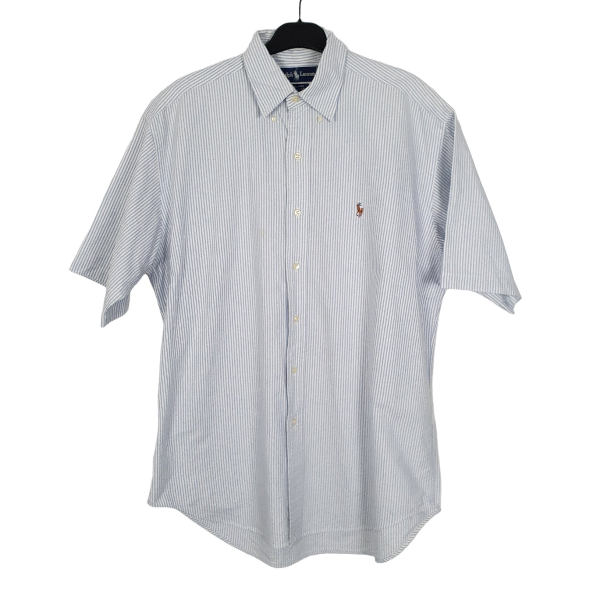 Ralph Lauren Short Sleeve Blaire Fit Striped Shirt Blue