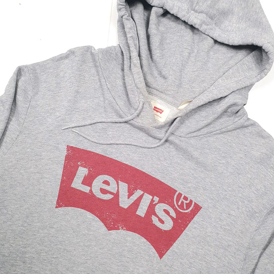 Levis Spellout Hoodie M Grey