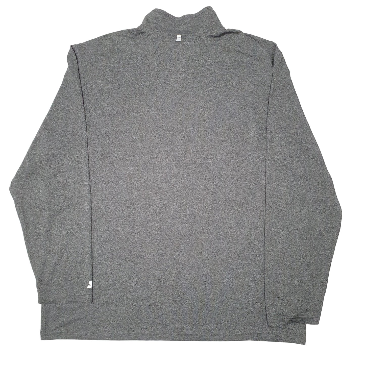 Mens Grey Starter Dri Star Active Quarter Zip Jumper