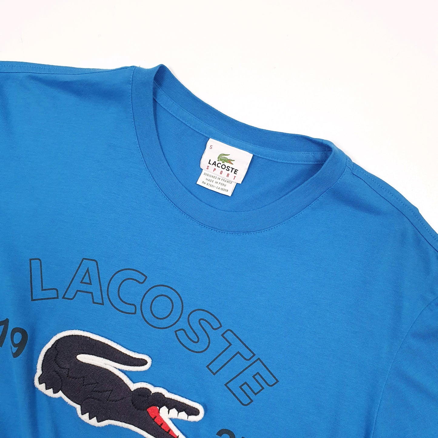 Lacoste Short Sleeve T Shirt Blue