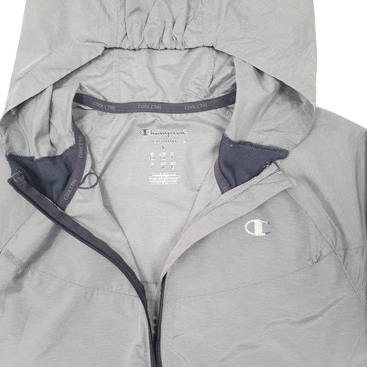 Womens Grey Champion Performax Cool Control Super Lightweight Anorak Full Zip Coat