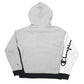Mens Grey Champion Reverse Weave Spellout Hoodie Jumper