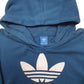 Womens Blue Adidas  Hoodie Jumper
