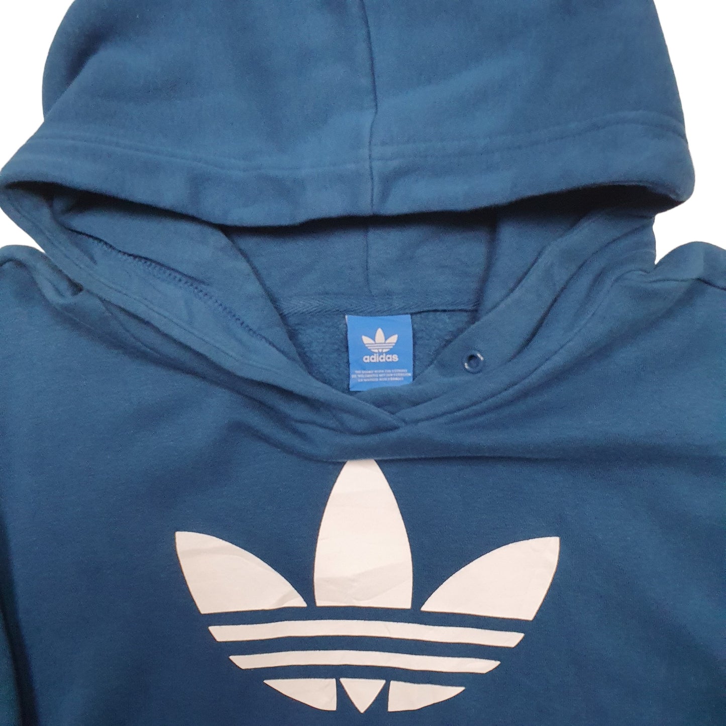 Womens Blue Adidas  Hoodie Jumper