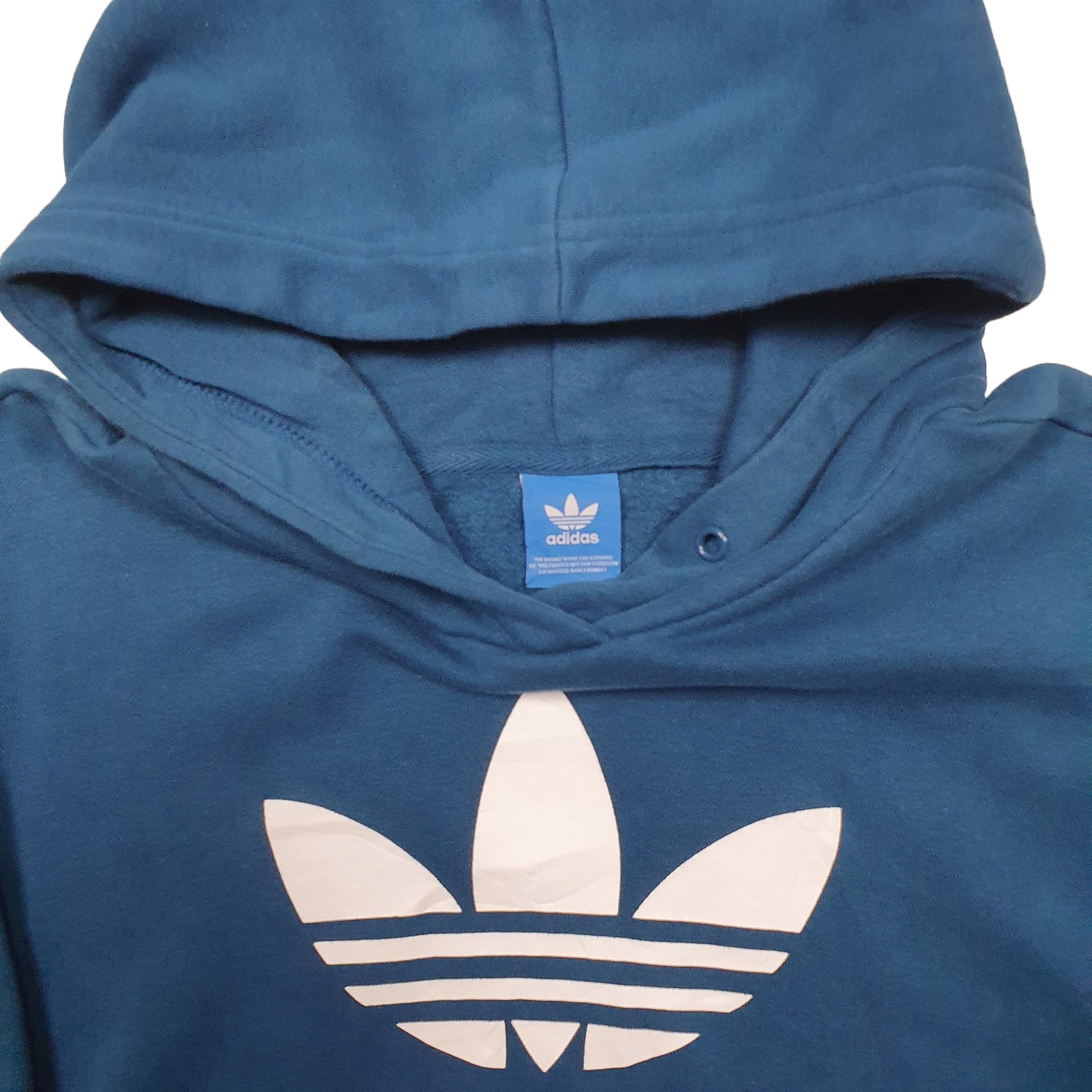 Womens Blue Adidas  Hoodie Jumper