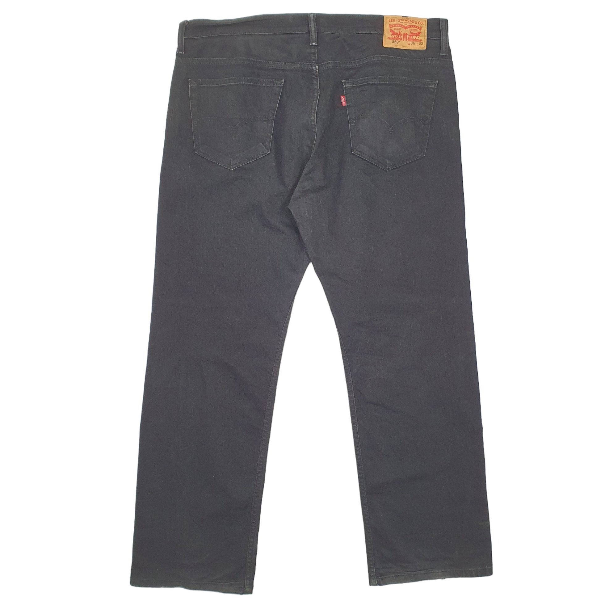 Mens Black Levis  569 JeansW38 L32