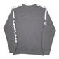 Mens Grey Adidas Spellout Crewneck Jumper
