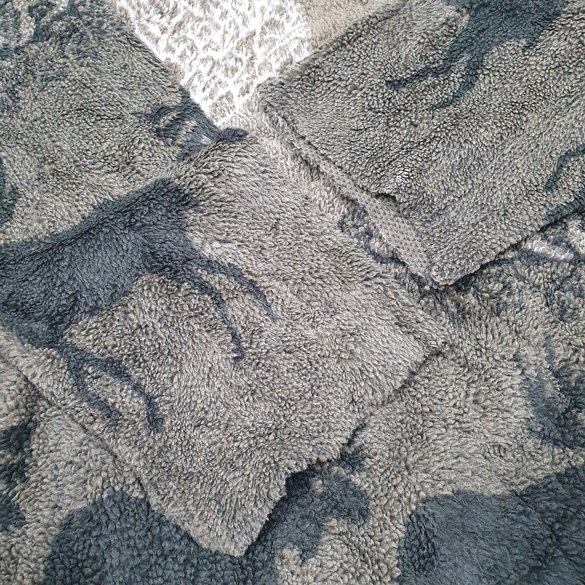 Mens Brown Big Chill Moose Woods Forest Full Zip Jumper