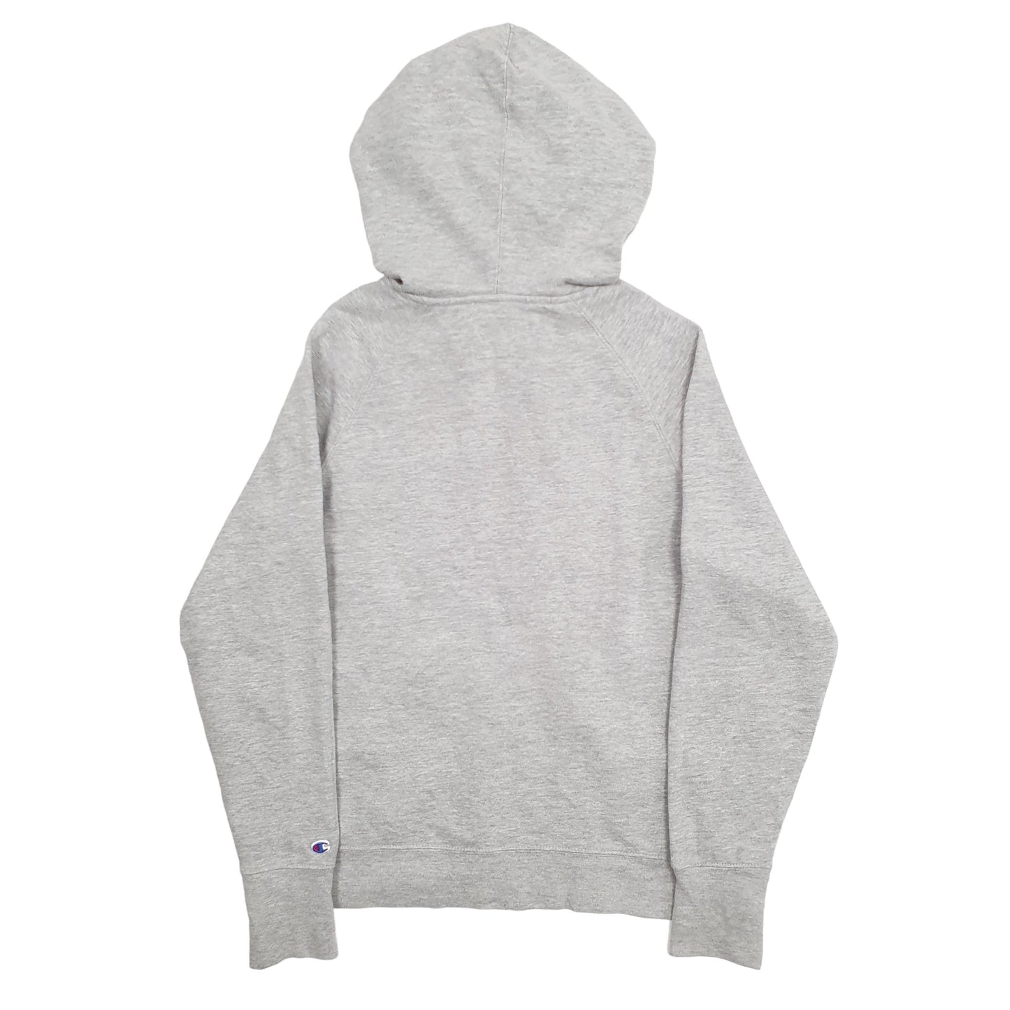 Mens Grey Champion Spellout Hoodie Jumper