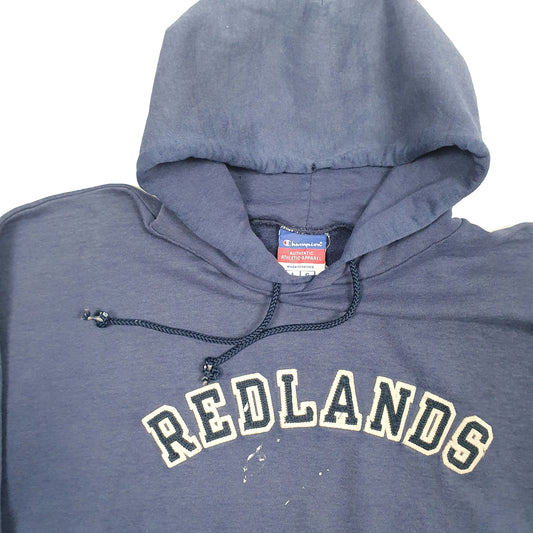 Mens Navy Champion USA Redlands Hoodie Jumper