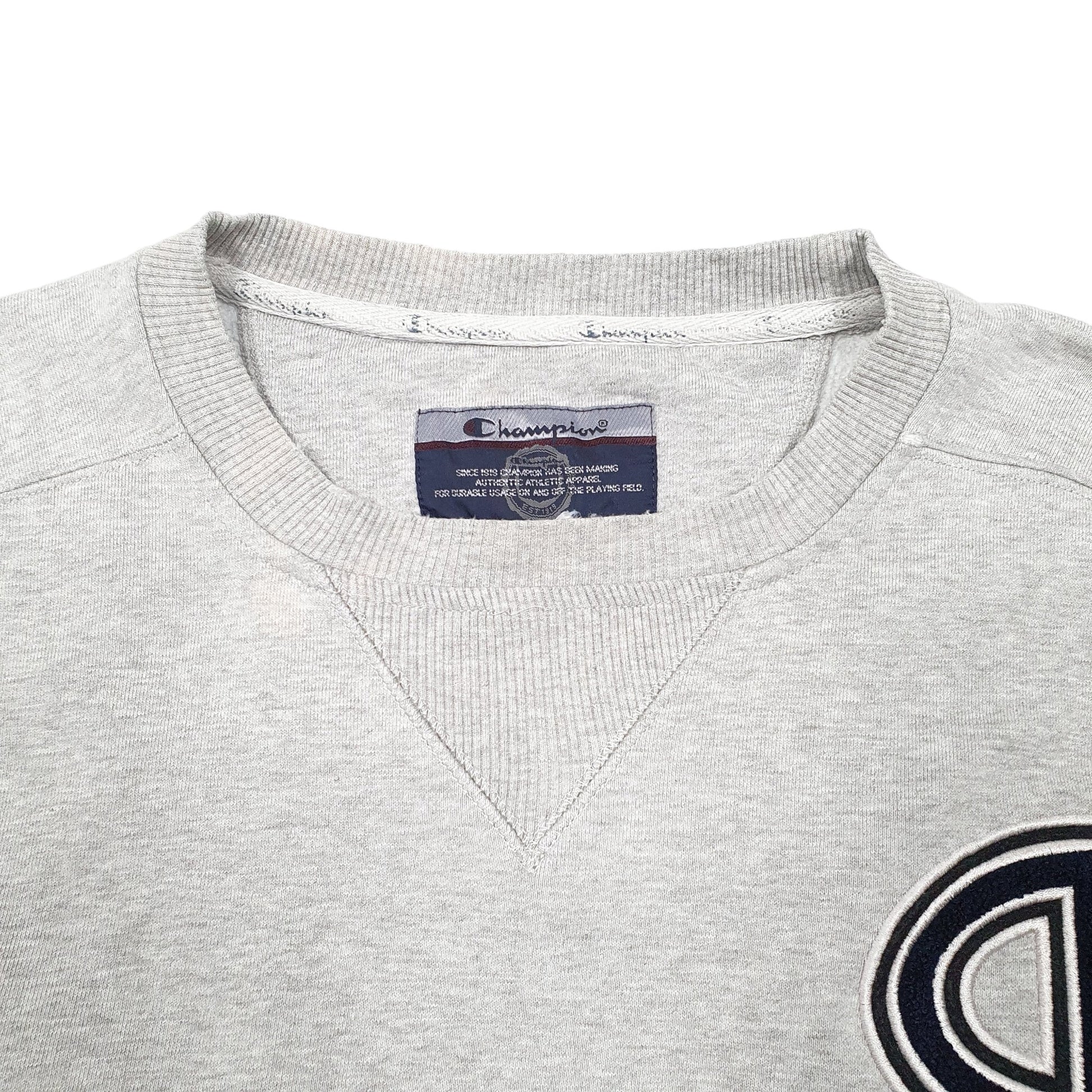 Mens Grey Champion  Crewneck Jumper