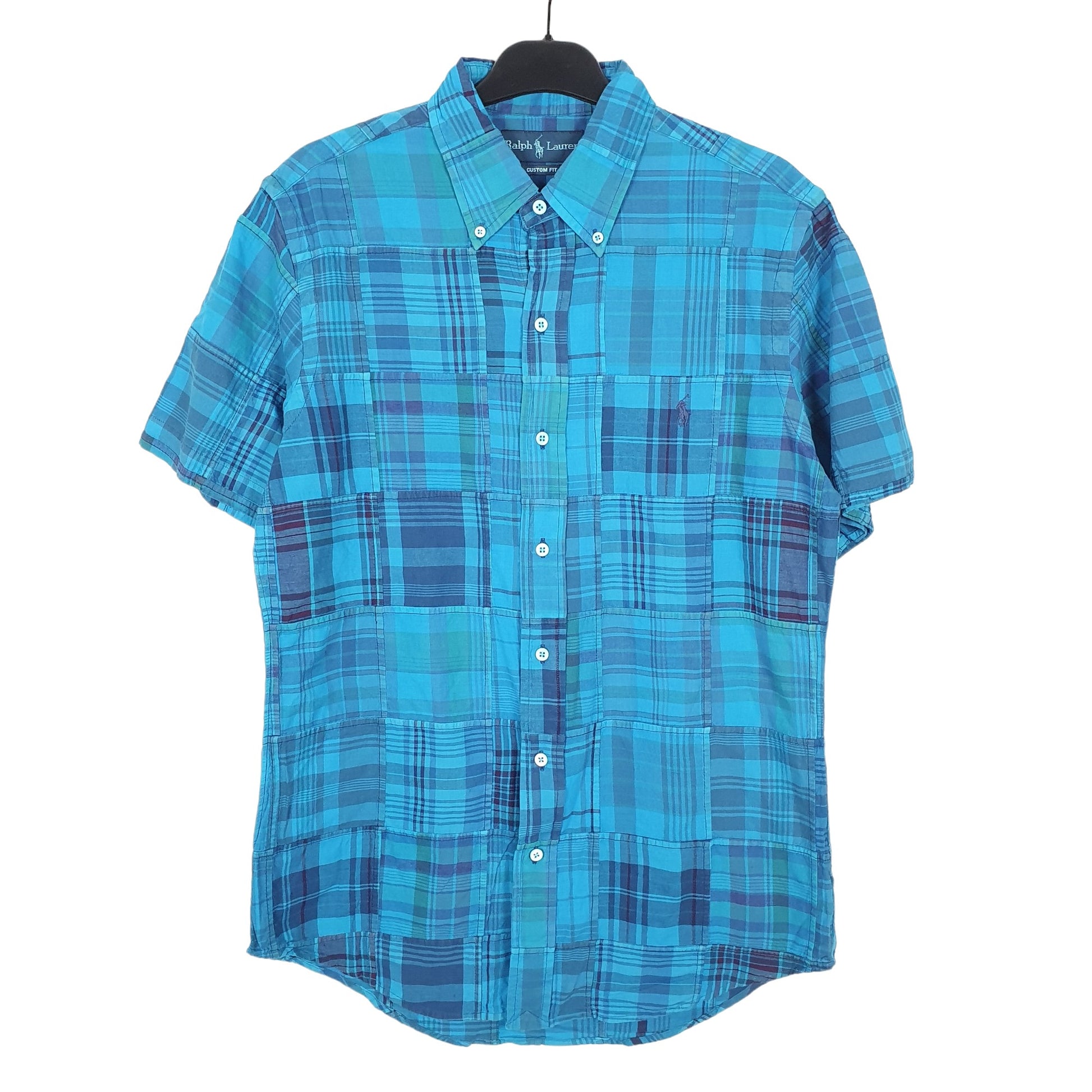 Ralph Lauren Short Sleeve Regular Fit Check Shirt Blue