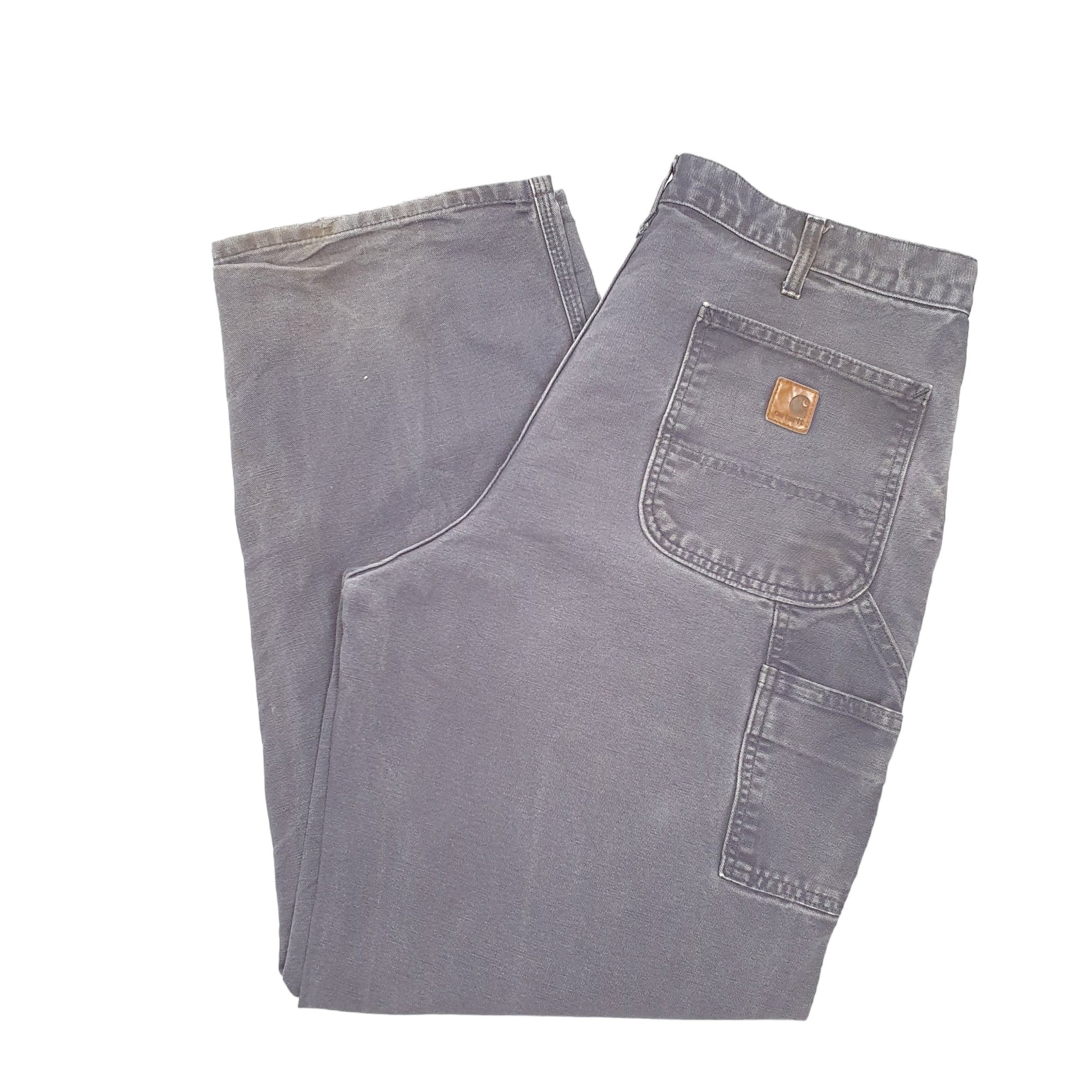 Mens Navy Carhartt Work Wear Carpenter Trousers