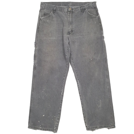 Dickies Casual Loose Fit Carpenter Jeans W38 L30 Grey