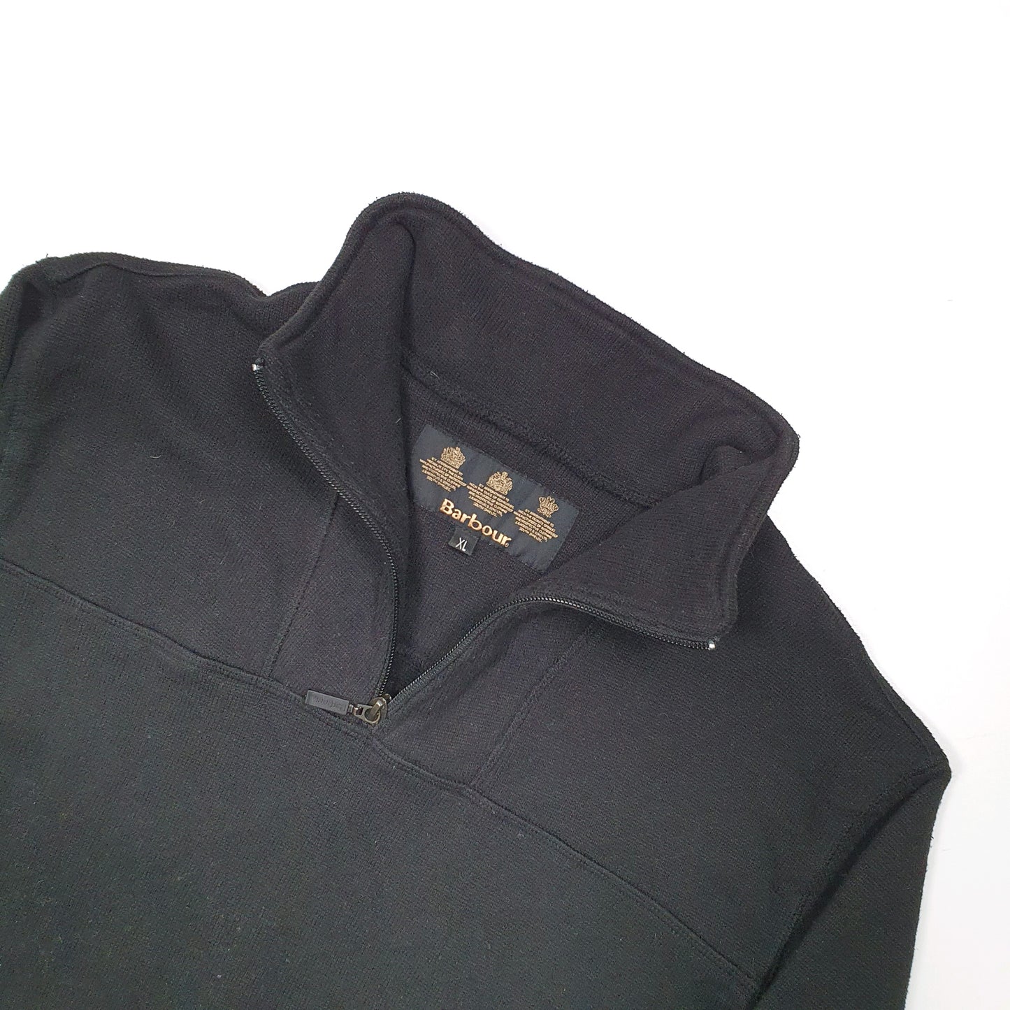 Barbour Quarter Zip XL Black