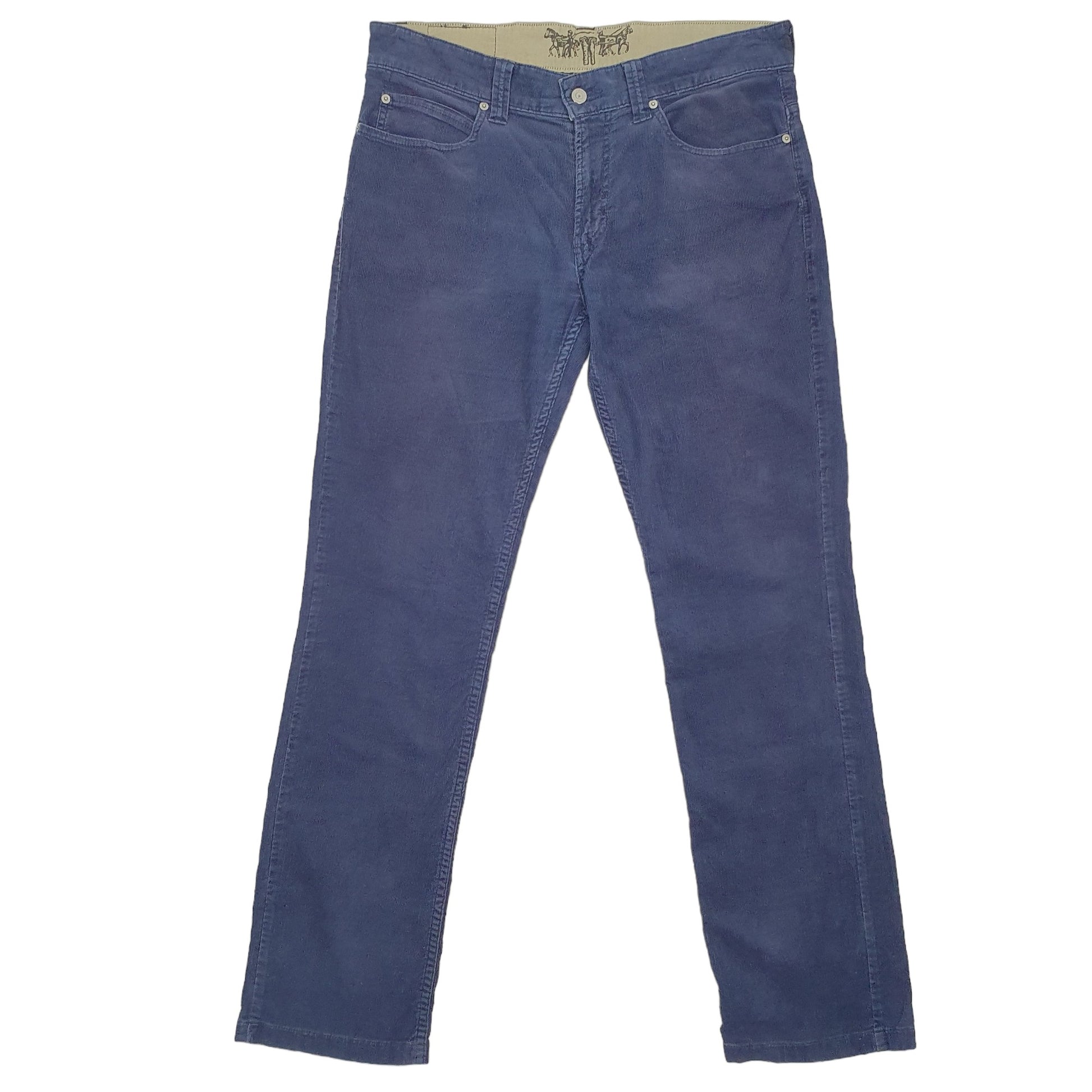 Mens Navy Levis 511 Corduroy Trousers